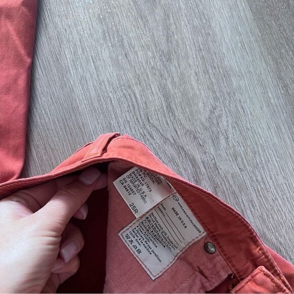 Adriano Goldschmied The Stilt Cigarette Leg Womens Jeans Pants Orange Size 25R - Picture 7 of 7